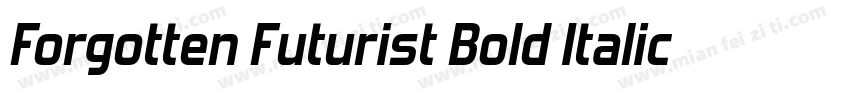 Forgotten Futurist Bold Italic字体转换